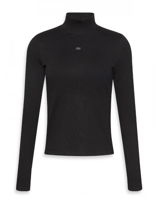 Foto van product Calvin Klein Jeans Shirt 'Turtleneck Long Sleeve' donkerbruin