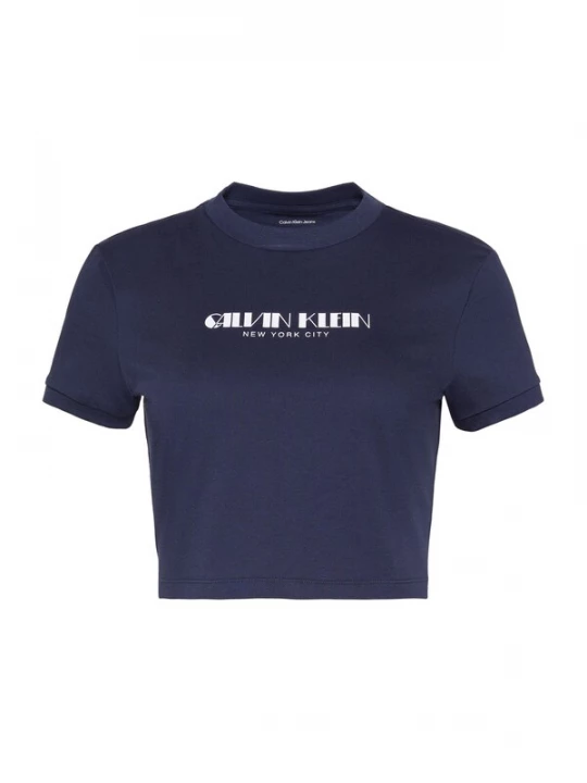 Foto van product Calvin Klein Jeans Shirt violetblauw / wit