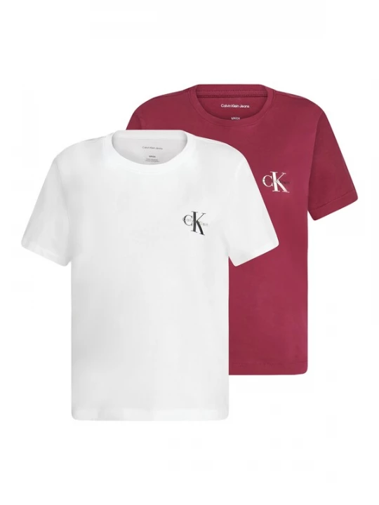 Foto van product Calvin Klein Jeans Shirt wijnrood / wit