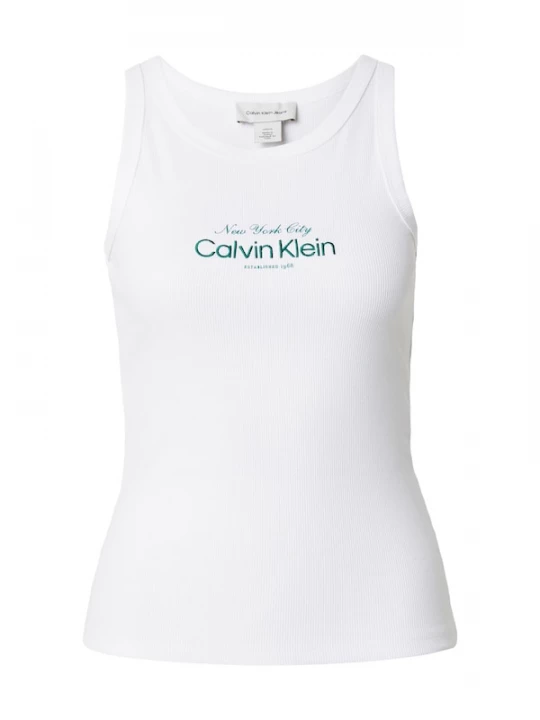 Foto van product Calvin Klein Jeans Top donkergroen / wit