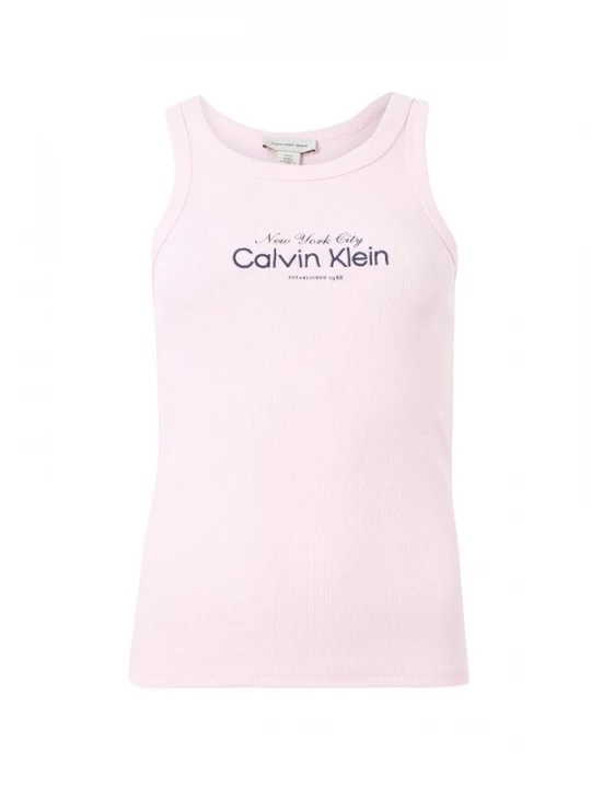 Foto van product Calvin Klein Jeans Top donkerlila / pastelroze