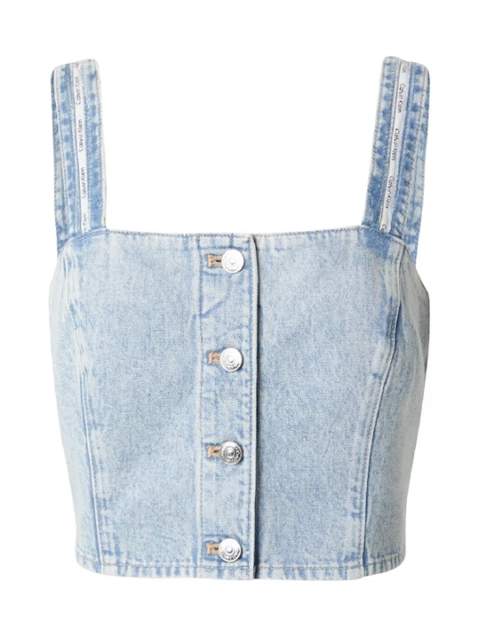Foto van product Calvin Klein Jeans Top 'Logo Tape Tank' blauw denim