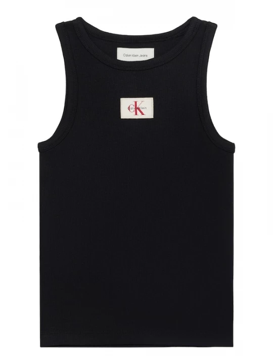Foto van product Calvin Klein Jeans Top 'Monologo Patch Tank' zwart