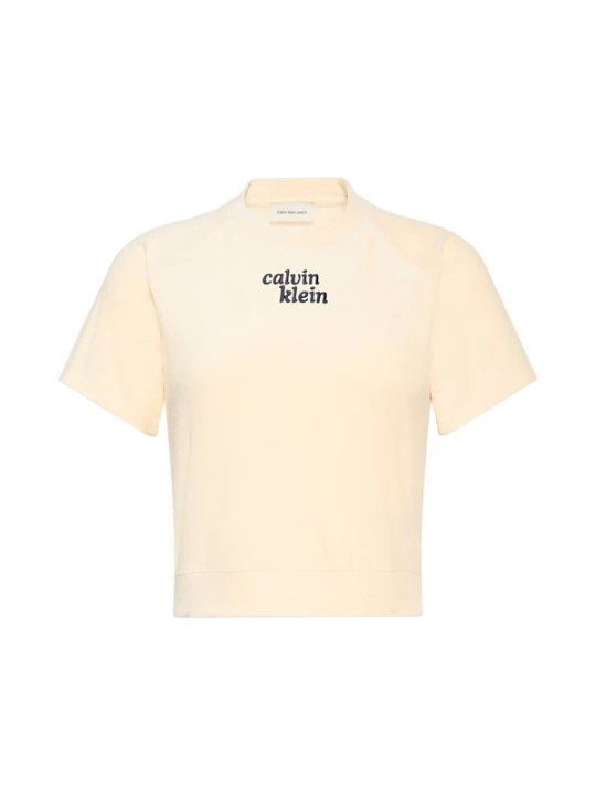 Foto van product Calvin Klein Jeans Top pasteelgeel / zwart