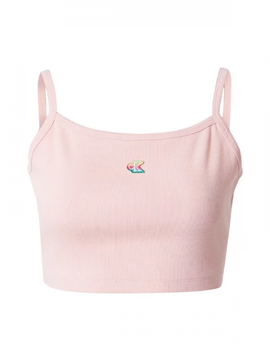 Foto van product Calvin Klein Jeans Top 'Pride Logo Cropped Cami' perzik
