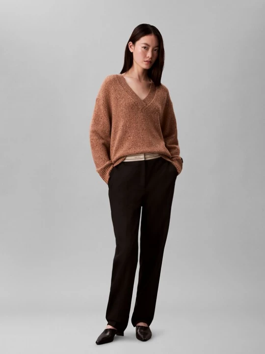 Foto van product Calvin Klein Jeans Trui bruin gemêleerd