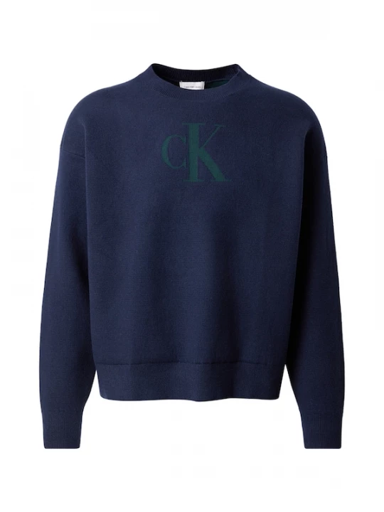 Foto van product Calvin Klein Jeans Trui donkerblauw / donkergroen