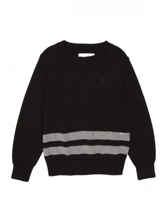 Foto van product Calvin Klein Jeans Trui grijs gemêleerd / zwart