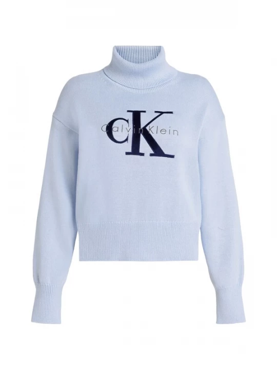 Foto van product Calvin Klein Jeans Trui navy / lichtblauw / zilvergrijs
