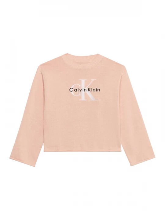 Foto van product Calvin Klein Jeans Trui poederroze / zwart / wit
