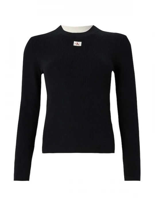 Foto van product Calvin Klein Jeans Trui 'Textured Long Sleeve' zwart