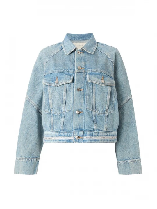 Foto van product Calvin Klein Jeans Tussenjas blauw denim