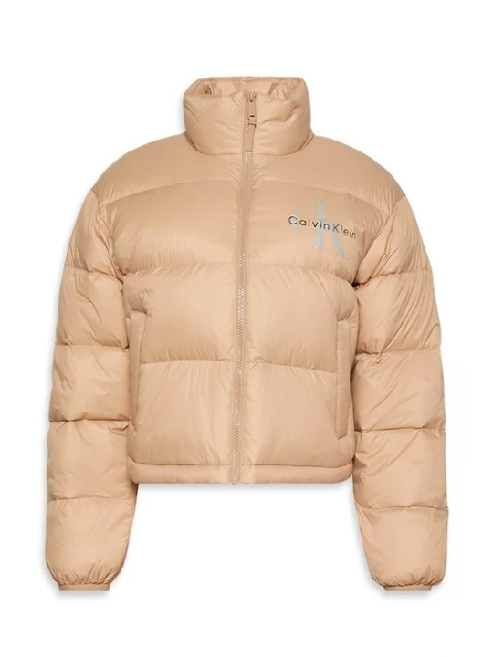 Foto van product Calvin Klein Jeans Tussenjas cappuccino / zwart / zilver