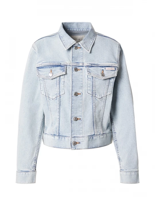 Foto van product Calvin Klein Jeans Tussenjas 'V-seam Trucker' blauw denim