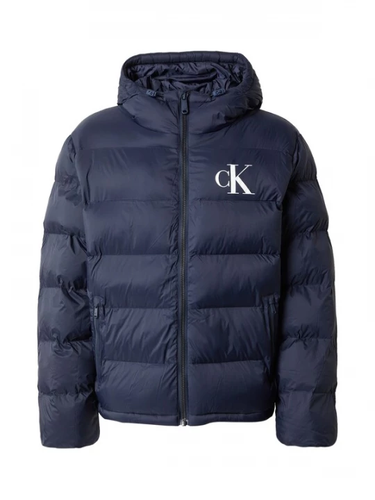 Foto van product Calvin Klein Jeans Winterjas donkerblauw / wit