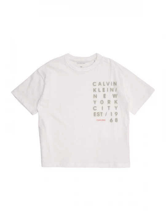 Foto van product Calvin Klein Kids Shirt beige / grijs / rood / wit