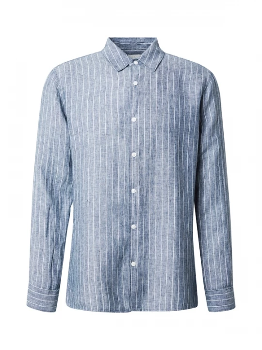 Foto van product Calvin Klein Overhemd blauw gemêleerd / wit