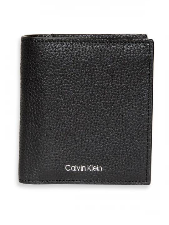 Foto van product Calvin Klein Portemonnee 'Full-grain RFID Trifold' zwart / zilver