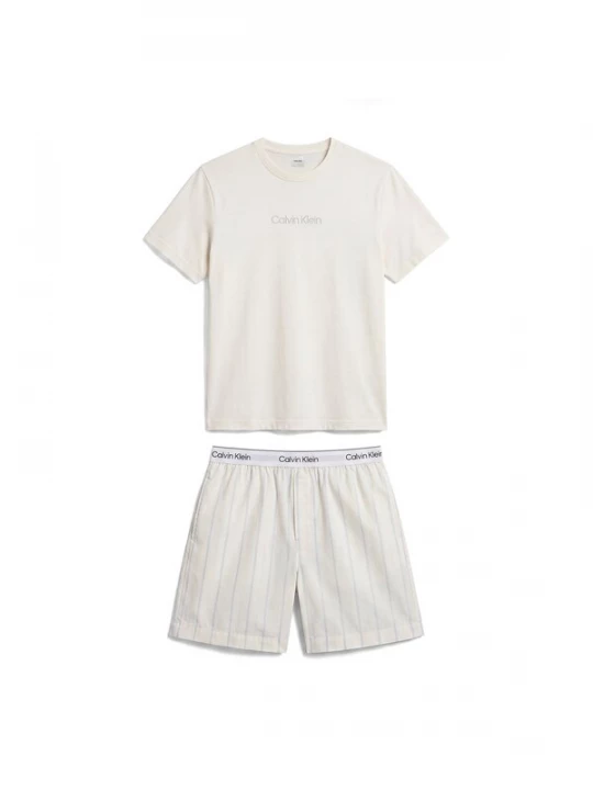 Foto van product Calvin Klein Pyjama kort crème
