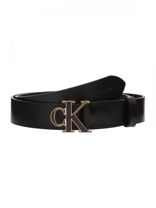 Foto van product Calvin Klein Riem 'CK Monogram Buckle' goud / zwart