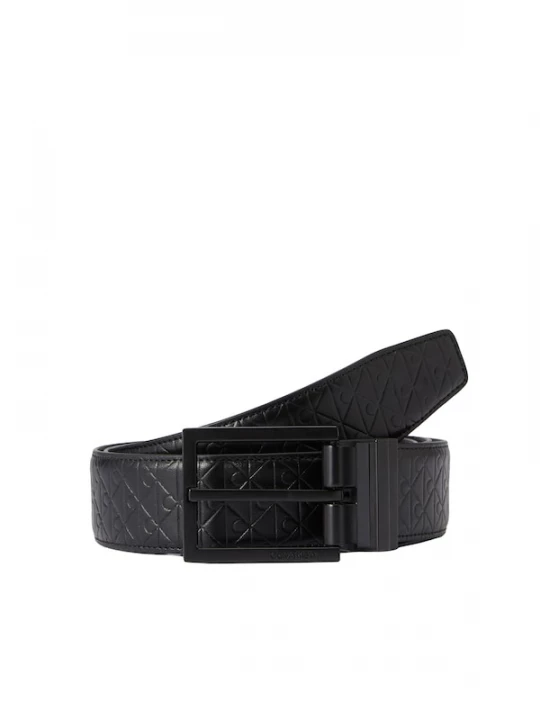 Foto van product Calvin Klein Riem 'Emblem Print Buckle' zwart