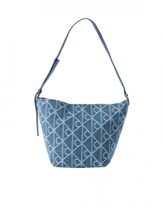 Foto van product Calvin Klein Schoudertas blauw denim / wit