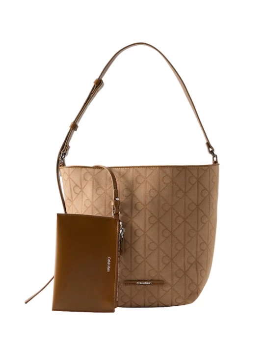 Foto van product Calvin Klein Schoudertas 'Emblem' bruin / cappuccino