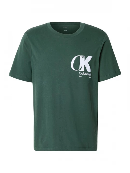 Foto van product Calvin Klein Shirt '20S' donkergroen / wit