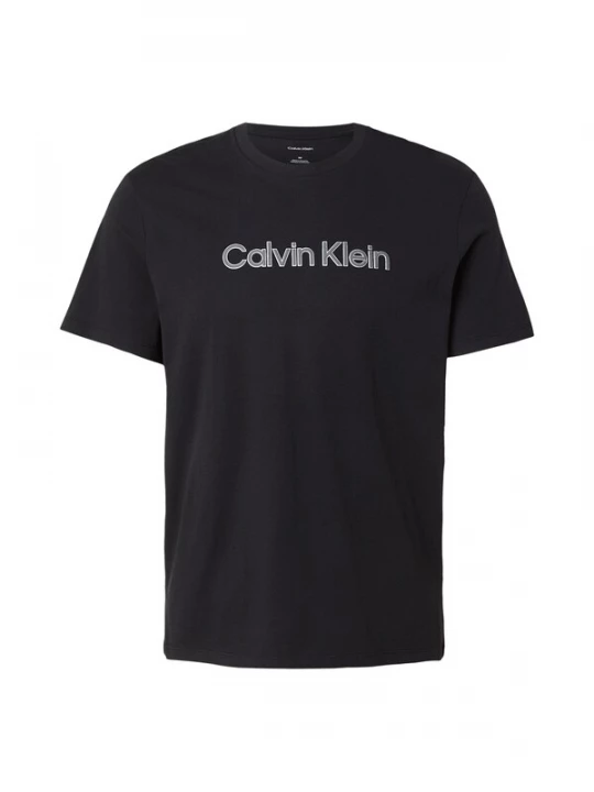 Foto van product Calvin Klein Shirt '30S' grijs / zilvergrijs / zwart