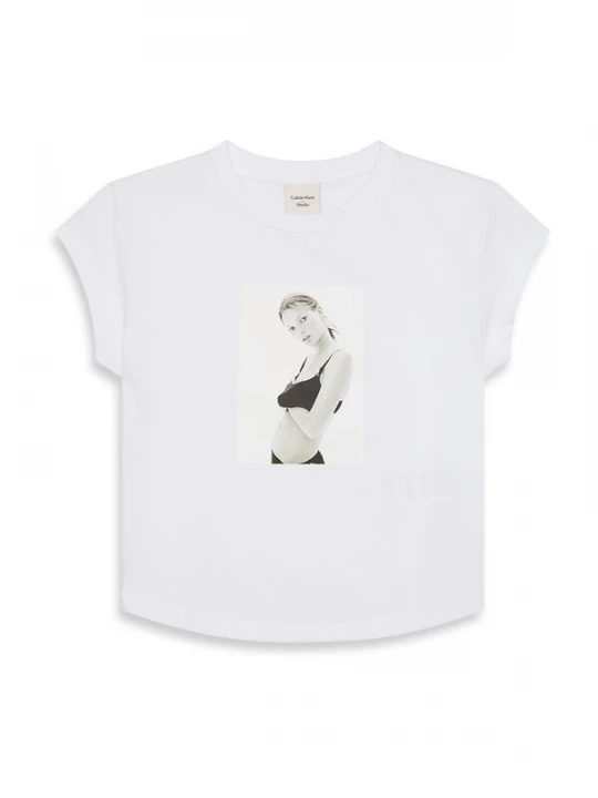 Foto van product Calvin Klein Shirt 'CLASSIC KATE' lichtgrijs / zwart / wit
