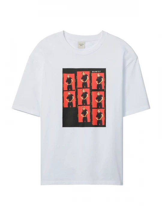 Foto van product Calvin Klein Shirt 'Outtakes' rood / zwart / wit