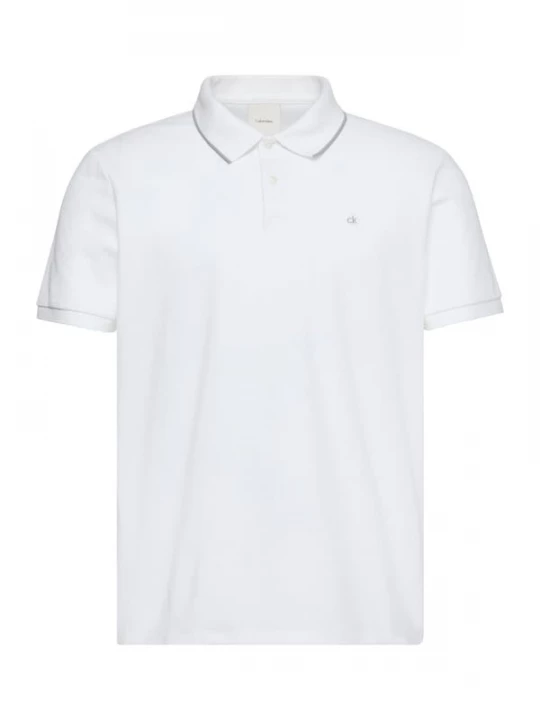 Foto van product Calvin Klein Shirt 'Tipped Collar' grijs / wit