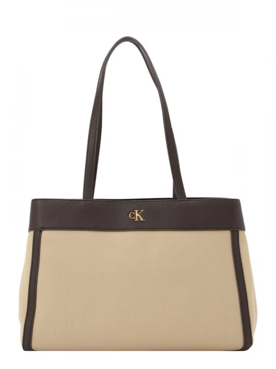 Foto van product Calvin Klein Shopper beige / donkerbruin
