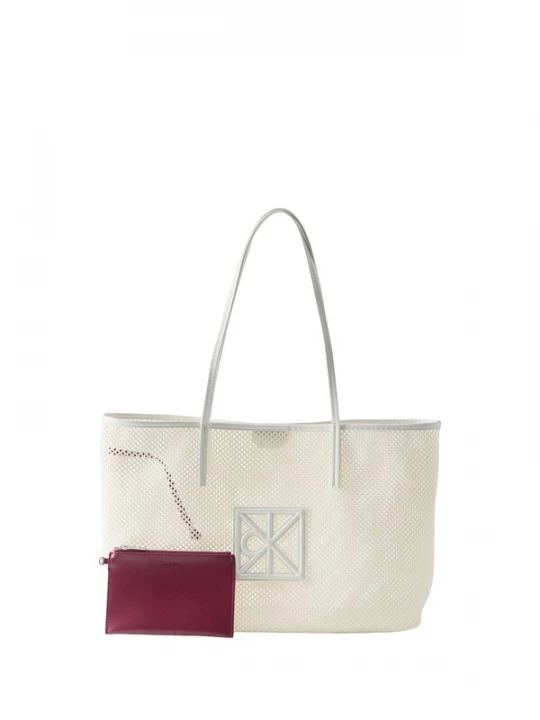 Foto van product Calvin Klein Shopper bessen / wit