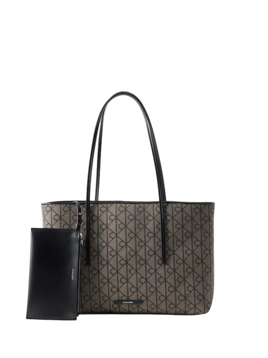 Foto van product Calvin Klein Shopper 'Emblem Tote With' bruin / zwart