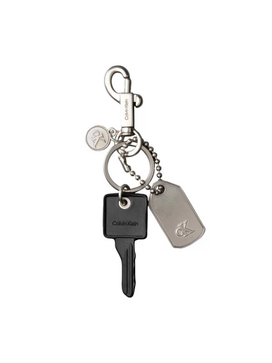 Foto van product Calvin Klein Sleutelhanger 'DOG TAG' zwart / zilver