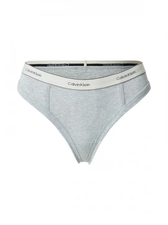 Foto van product Calvin Klein String 'Heritage Classic' lichtgrijs / zwart / wit