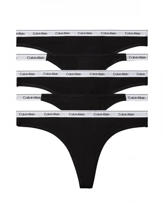 Foto van product Calvin Klein String lichtgrijs / zwart / wit