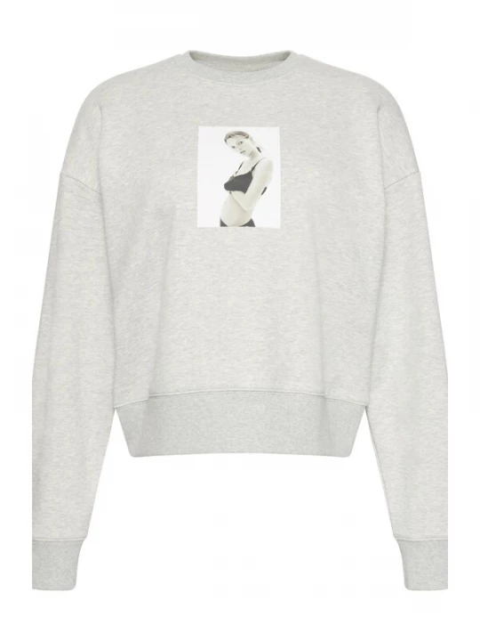 Foto van product Calvin Klein Sweatshirt 'CLASSIC KATE' lichtgrijs / grijs gemêleerd / zwart / offwhite