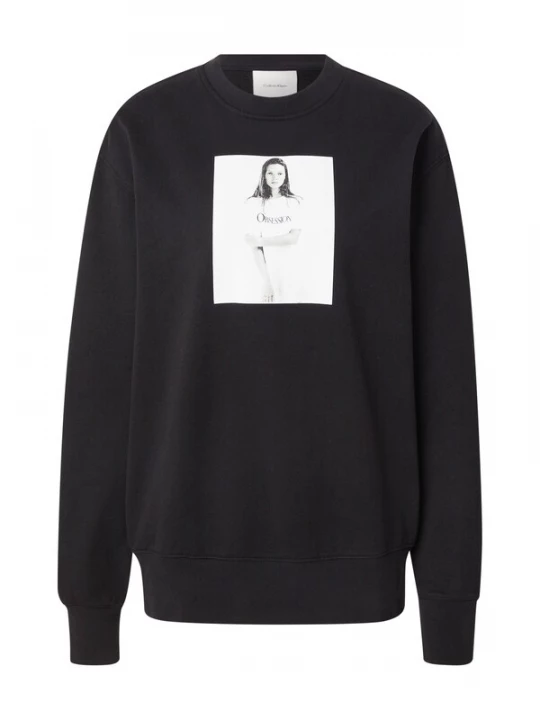 Foto van product Calvin Klein Sweatshirt 'KATE OBSESSION' grijs / zwart / wit