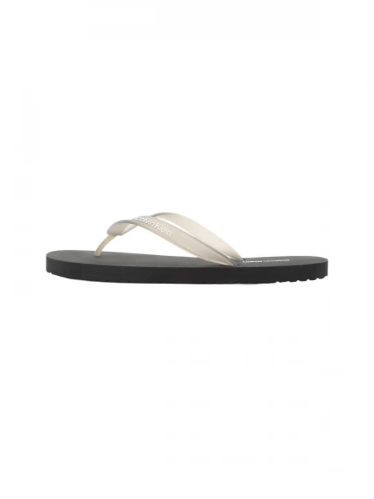 Foto van product Calvin Klein Teenslippers taupe / zwart / wit