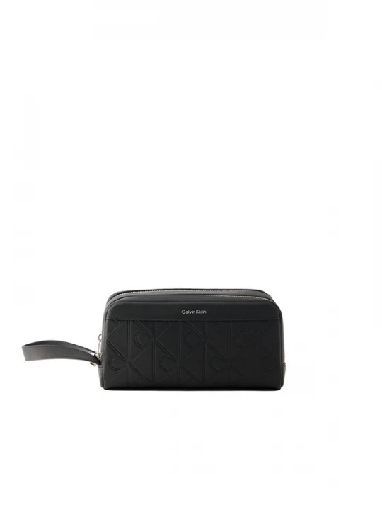 Foto van product Calvin Klein Toilettas 'Embossed Emblem Logo Dopp Kit' zwart