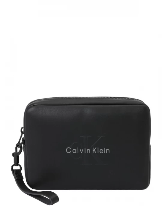 Foto van product Calvin Klein Toilettas 'Monologo Bracelet Strap' lichtgrijs / zwart