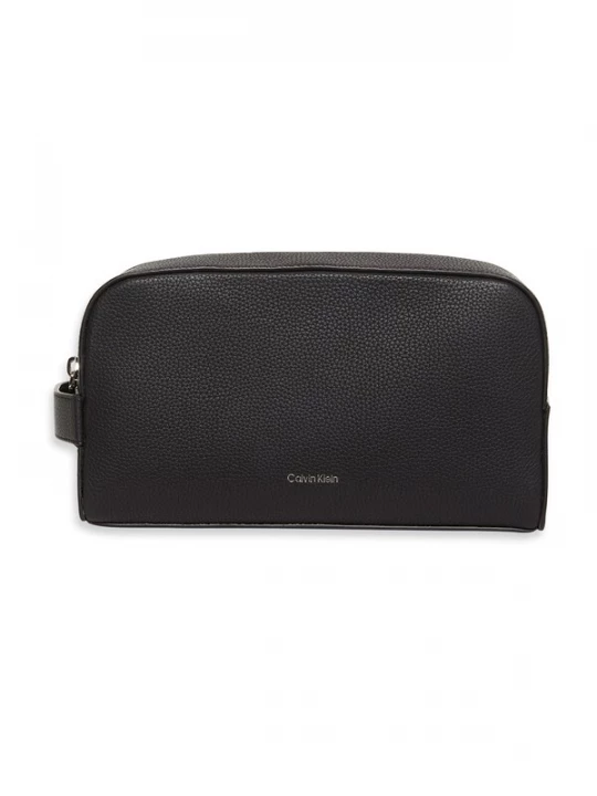 Foto van product Calvin Klein Toilettas 'Pebble Grain Metallic Logo' zwart