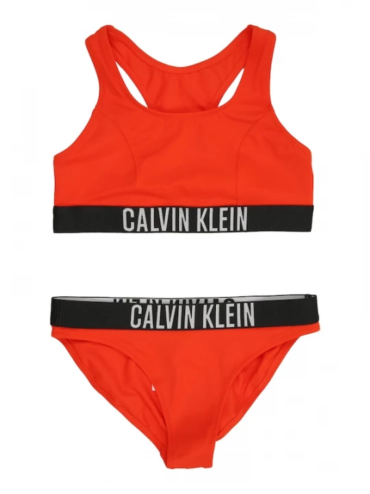 Foto van product Calvin Klein Underwear Bikini oranjerood / zwart / wit