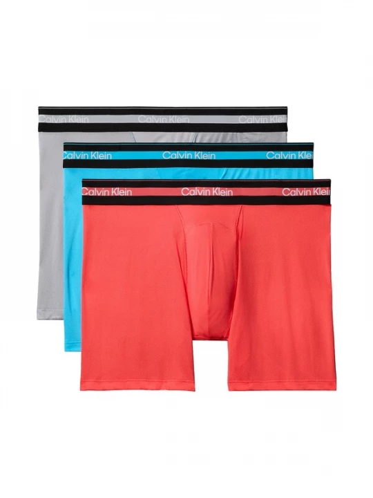 Foto van product Calvin Klein Underwear Boxershorts azuur / grijs / framboos / wit