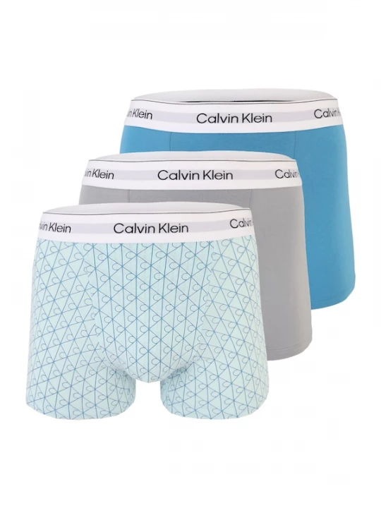 Foto van product Calvin Klein Underwear Boxershorts azuur / pastelblauw / grijs / wit
