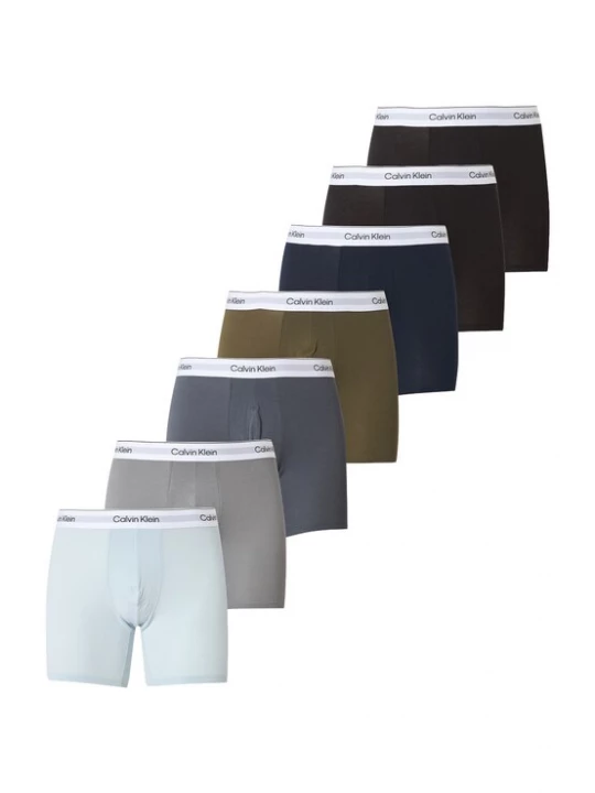 Foto van product Calvin Klein Underwear Boxershorts navy / pastelblauw / lichtgrijs / donkergrijs / olijfgroen / zwart