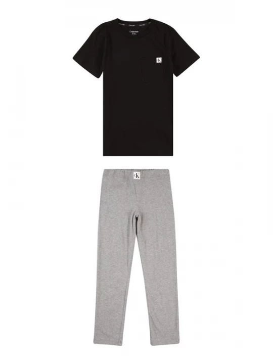 Foto van product Calvin Klein Underwear Nachtkledij grijs gemêleerd / zwart / wit