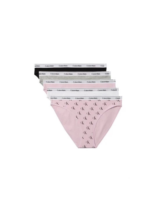 Foto van product Calvin Klein Underwear Slip grijs gemêleerd / rosa / zwart / wit